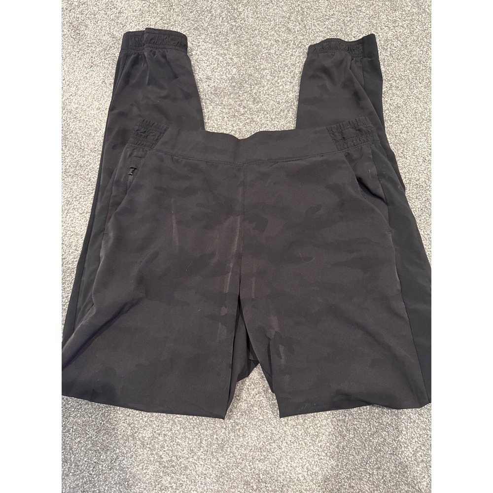 Athleta Brooklyn Textured Camo Jogger Pants Size 12 Tall Athletic Casual Cuffed
